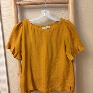 LOFT Golden Yellow Blouse